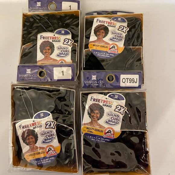 * 4 PACKS * REMEDY CURL - FREETRESS SYNTHETIC 2X WAND CURL - Picture 1 of 6